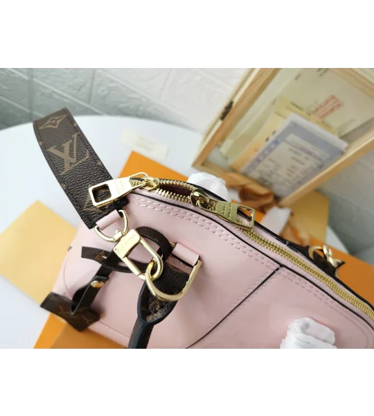 Louis Vuitton Patent Monogram Alma BB Rose Ballerine
