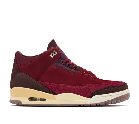 Air Jordan 3 'BIN 23' Team Red and Burgundy Crush