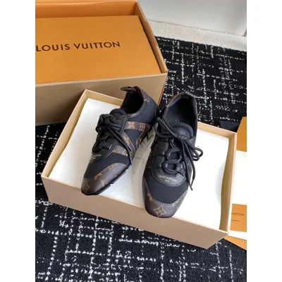 Louis Vuitton Suede Calfskin LV Sneakerina Sneakers Brown