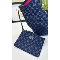 GUCCI GIGLIO GG DENIM TOTE