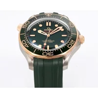 Omega Seamaster Diver 300M 42 mm, titanium ‑ Bronze gold on rubber strap