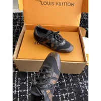 Louis Vuitton Suede Calfskin LV Sneakerina Sneakers Brown