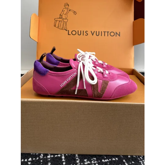 Louis Vuitton Suede Calfskin LV Sneakerina Sneakers