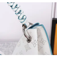 Louis Vuitton Carmel Hobo Bag White | Blue