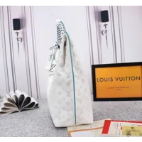 Louis Vuitton Carmel Hobo Bag White | Blue