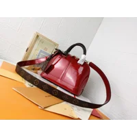 Louis Vuitton Patent Monogram Alma BB Rose Ballerine