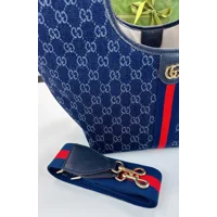 GUCCI GIGLIO GG DENIM TOTE