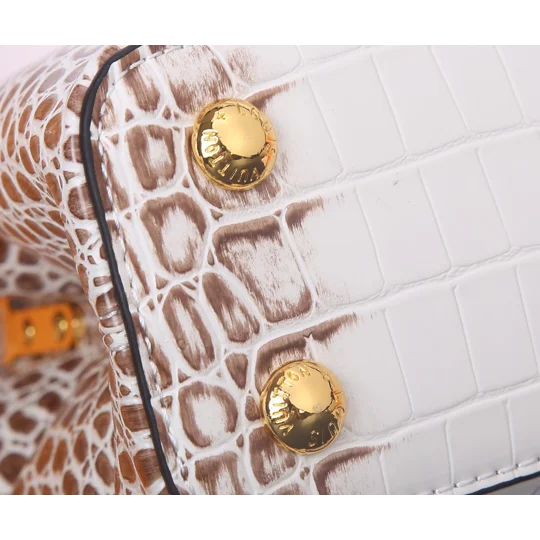 Full Leather Lychee Grain Wristband Flap Women's Crossbody Bag 9 49740 Crocodile Exclusive Rea