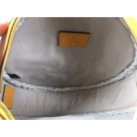 Gucci Black/White Leather X Adidas Round Crossbody Bag