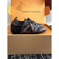 Louis Vuitton Suede Calfskin LV Sneakerina Sneakers Brown