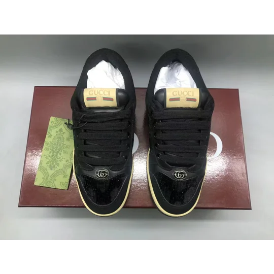 Gucci GG Monogram Rhinestone Sneakers | Luxury Designer Shoes