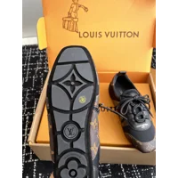 Louis Vuitton Suede Calfskin LV Sneakerina Sneakers Brown