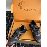 Louis Vuitton Suede Calfskin LV Sneakerina Sneakers Brown