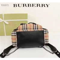 Burberry Yellow Vintage Check Nylon Rucksack Backpack Bag
