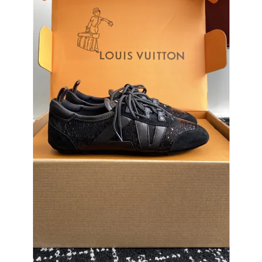 Louis Vuitton Suede Calfskin LV Sneakerina Sneakers