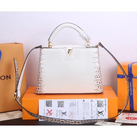 Full Leather Lychee Grain Wristband Flap Women's Crossbody Bag 9 49740 Crocodile Exclusive Rea