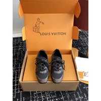 Louis Vuitton Suede Calfskin LV Sneakerina Sneakers Brown