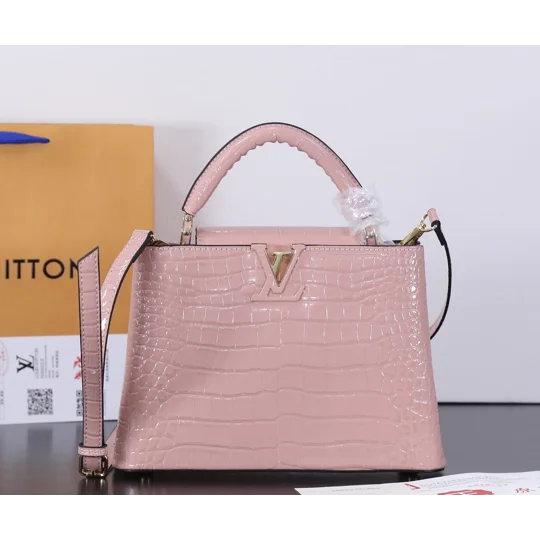 Full Leather Lychee Grain Wristband Flap Women's Crossbody Bag 9 49740 Crocodile Exclusive Rea