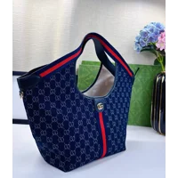 GUCCI GIGLIO GG DENIM TOTE