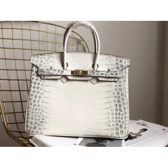 Luxury Crocodile-Embossed Top-Grain Cowhide Handbag