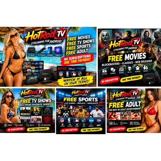 HotRod TV for Android | Free Movies, Sports, TV & Adult Content