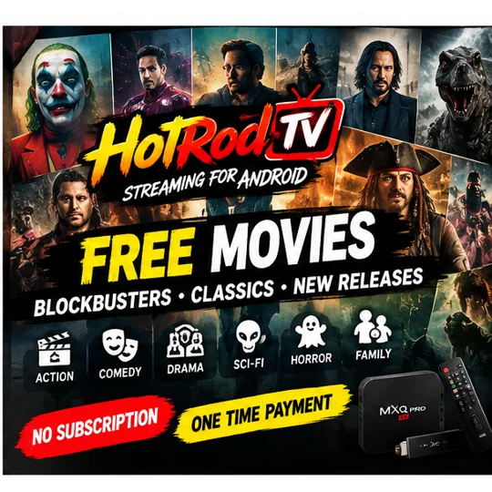 HotRod TV for Android | Free Movies, Sports, TV & Adult Content