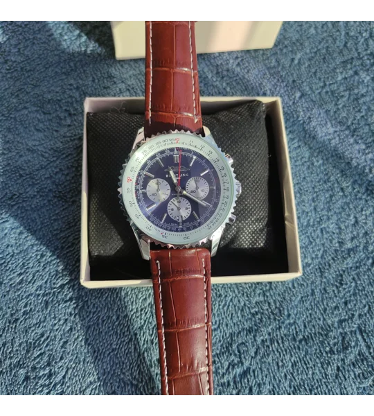 Breitling Navitimer B01 Chronograph 46 46mm, Steel, Alligator Leather, Blue Dial