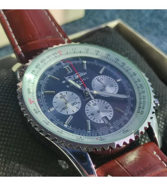 Breitling Navitimer B01 Chronograph 46 46mm, Steel, Alligator Leather, Blue Dial