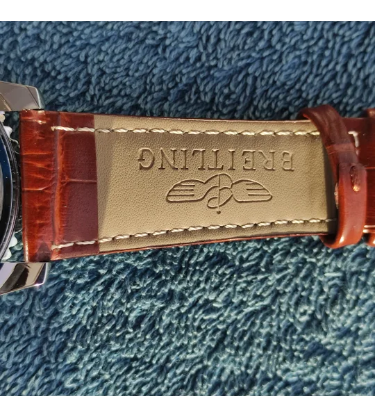 Breitling Navitimer B01 Chronograph 46 46mm, Steel, Alligator Leather, Blue Dial