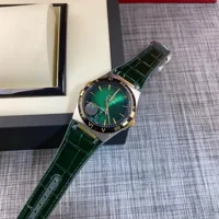Constellation 41 mm, steel ‑ Sedna™ gold on leather strap and Pie-Pan Green Dial 140.13.39.21.10.001