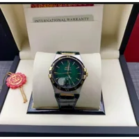 Constellation 41 mm, steel ‑ Sedna™ gold on leather strap and Pie-Pan Green Dial 140.13.39.21.10.001