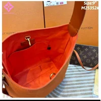 LV Luxury Suede Hobo Shoulder Bag with Monogram Pouch M14416 Low Key All In BB