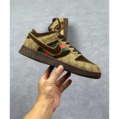 CUSTOM GUCCI x NIKE DUNK LOW – LUXURY STREETWEAR STYLE