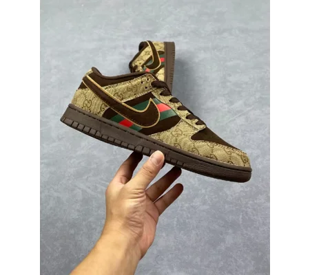 CUSTOM GUCCI x NIKE DUNK LOW – LUXURY STREETWEAR STYLE