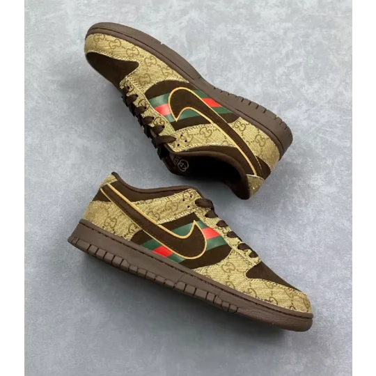 CUSTOM GUCCI x NIKE DUNK LOW – LUXURY STREETWEAR STYLE