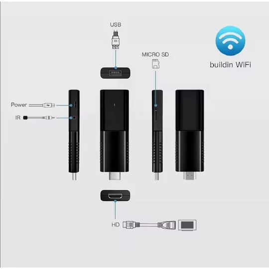 HotRod TV Stick 4K Ultra HD Android Streaming Stick – Plug & Play