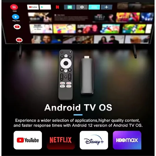HotRod TV Stick 4K Ultra HD Android Streaming Stick – Plug & Play