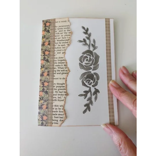 Handmade Notebook & Ephemera Pack - Mixed Media Craft Set