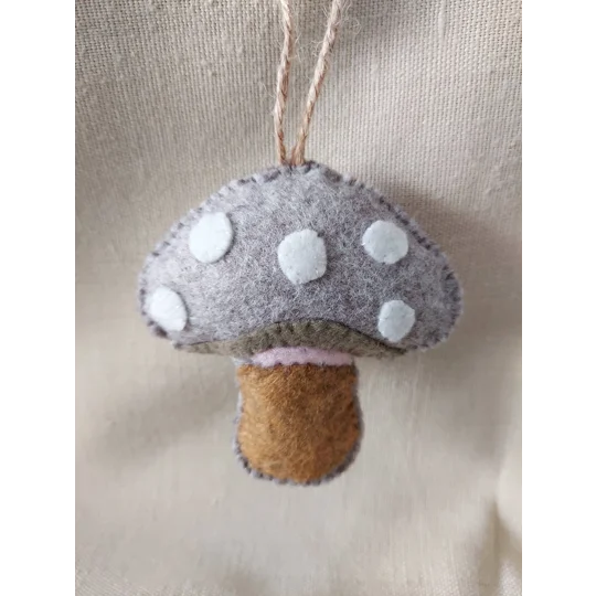 Mushroom Felt Hanging Decoration (