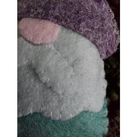 Gnome Felt Hanging Decoration - Purple
