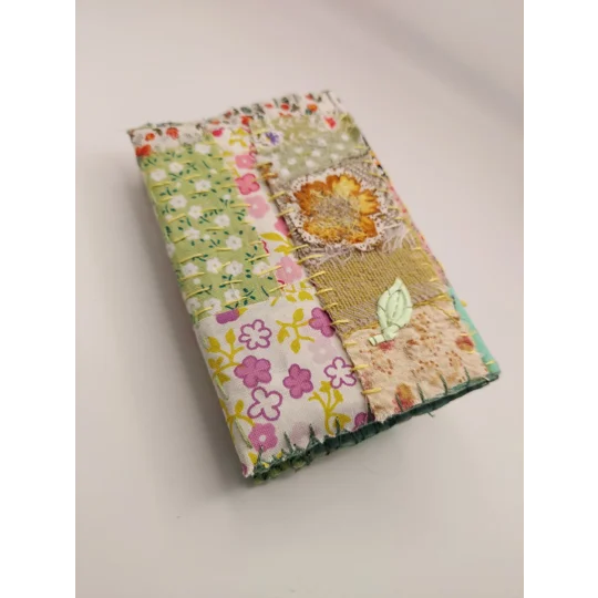 Small Notebook with removable fabric cover - free pen