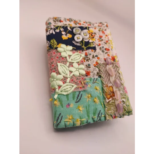 Small Notebook with removable fabric cover - free pen
