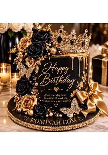 Amore personalised virtual luxury birthday cake cake