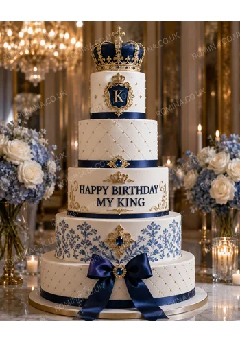 MY KING personalised virtual luxury birthday cake