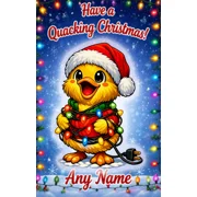 Christmas lights Duck A Duckiverse Christmas Card (A5)