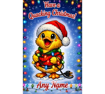 Christmas lights Duck A Duckiverse Christmas Card (A5)