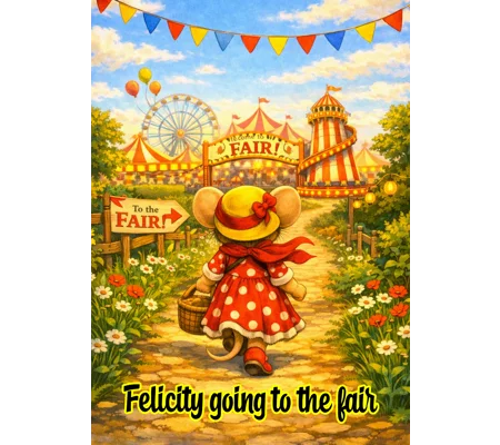 Felicity Mouse going to the fair