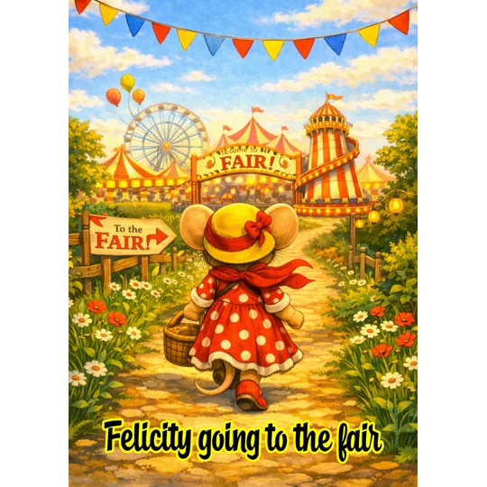 Felicity Mouse going to the fair