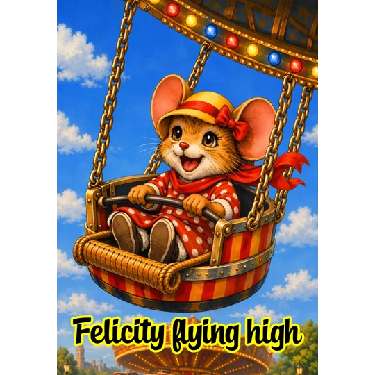 Felicity flying high