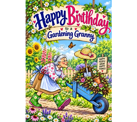 Gardening granny